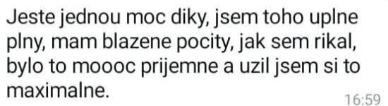 Originální screenshot recenze klienta 13