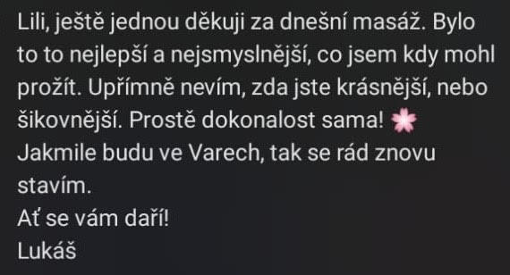 Originální screenshot recenze klienta 14