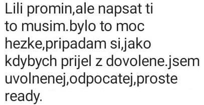 Originální screenshot recenze klienta 20