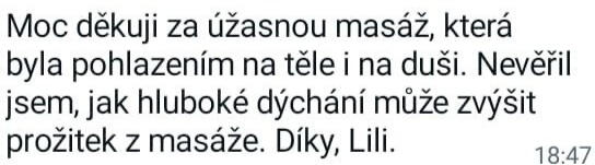 Originální screenshot recenze klienta 25
