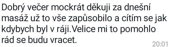 Originální screenshot recenze klienta 29