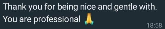 Originální screenshot recenze klienta 31
