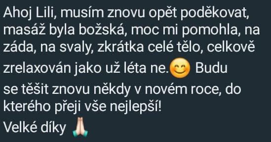 Originální screenshot recenze klienta 35