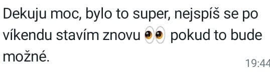 Originální screenshot recenze klienta 38